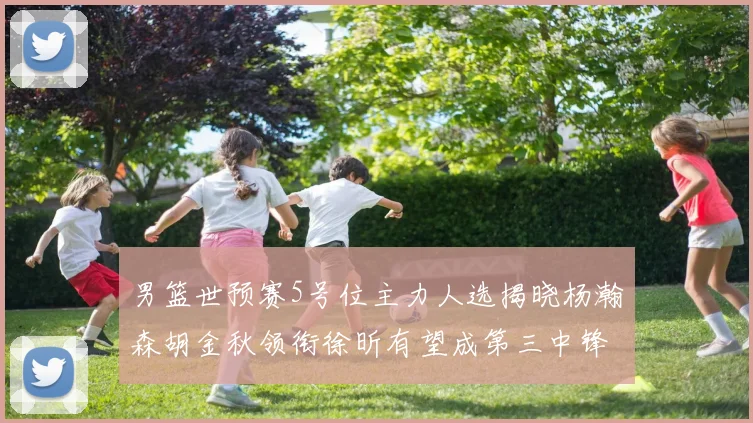 男篮世预赛5号位主力人选揭晓杨瀚森胡金秋领衔徐昕有望成第三中锋